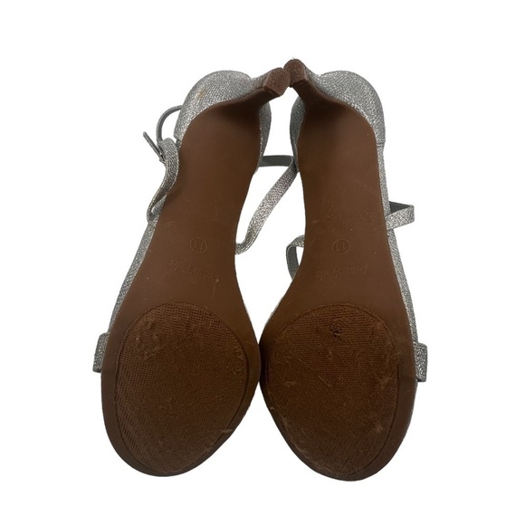 Dream Pairs Silver Glitter Adjustable Ankle Strap Heels Size 11 Women’s - Picture 7 of 8